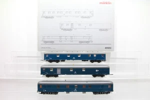 H0 Märklin 49951 Hilfswagen zum Kranzug Set Personenwagen AC OVP N103 - Picture 1 of 4