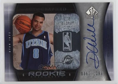 2005-06 SP Authentic Rookie Authentics /1299 Deron Williams #93 Rookie Auto RC - Image 1 of 2