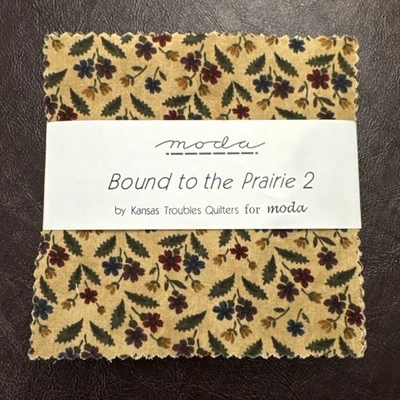 Fabric Charm Pack “Bound to the Prairie 2” By Kansas Troubles -Moda. 40 Pieces - Image 1 of 4
