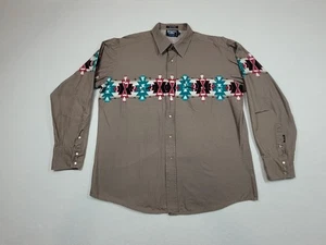 Brooks & Dunn Pearl Snap Shirt Herren XL Aztec Western Panhandle Slim Ranch Rodeo  - Bild 1 von 12