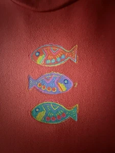 Camiseta Fresh Produce Talla XL Coral Fish EE. UU. Manga Corta Vacaciones Verano - Imagen 1 de 10