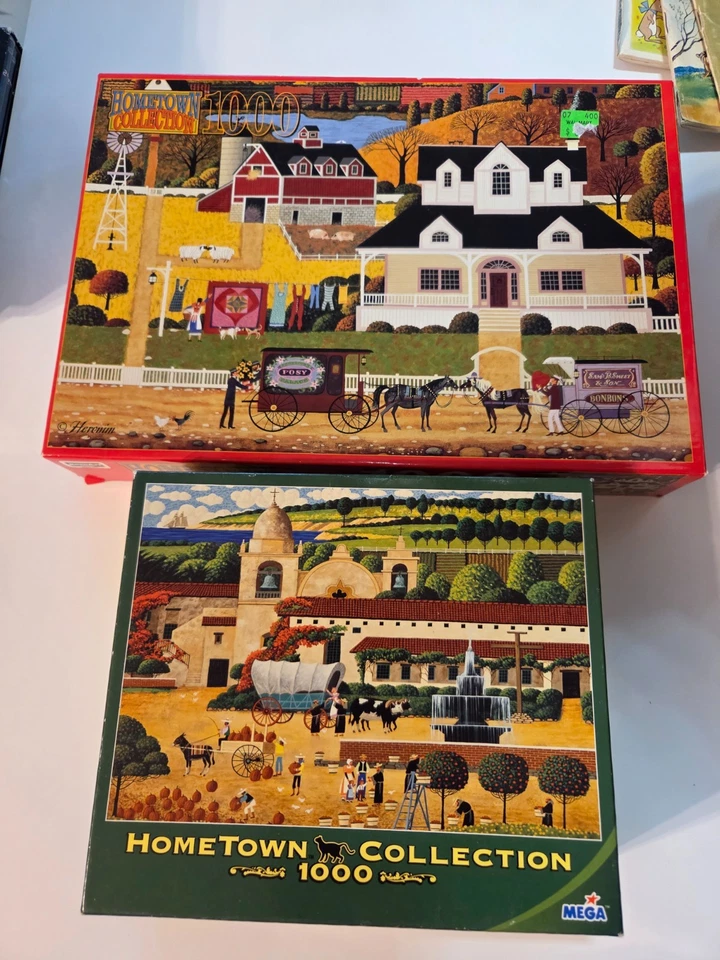 2 Hometown Collection Jigsaw Puzzle 1000 Piece Valentine's Day Harvest at Misson - Image 1 of 4