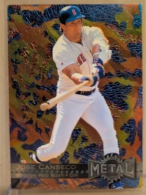 1996 Fleer Metal Universe #12 Jose Canseco Red Sox RARE ICONIC ETCHED FOIL - Image 1 of 2