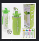 vitalize pro premium fruit infuser water bottle + protein shaker +bottle sleeve