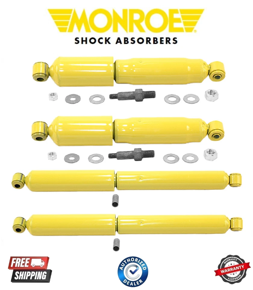 Monroe Gas-Magnum Conjunto de 2 Amortecedores Dianteiros e 2 Traseiros NOVO Para Chevrolet GMC - Imagem 1 de 1