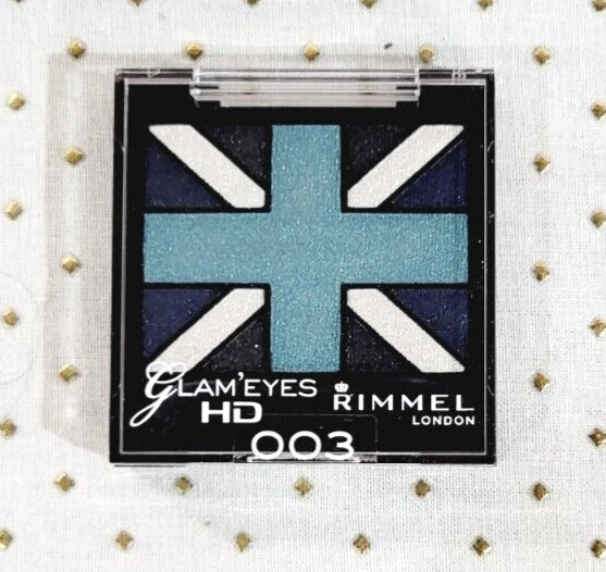 Rimmel London GLAM EYES TRIO EYE SHADOW Powder Eye Shadow ~ 003 ROYAL BLUE ~ NEW - Image 1 of 1
