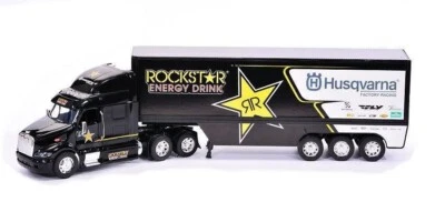 New Ray 1:32  ROCKSTAR HUSQVARNA Racing Motorsport Truck Toy Model supercross - Image 1 of 3