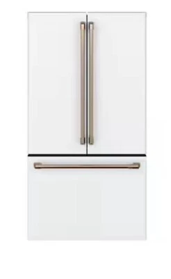 GE Cafe CWE23SP4MW2 36 Inch Counter Depth French Door Smart Refrigerator - Image 1 of 4