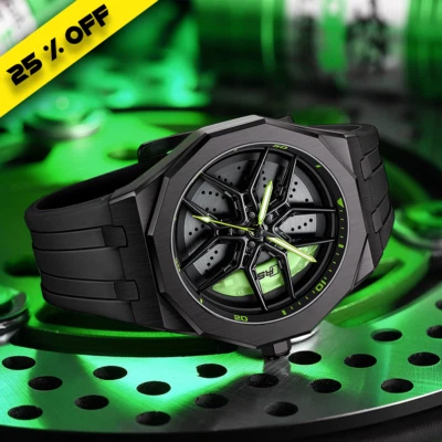 Wheel Watch iWatch Sports Audi RS Q8 Waterproof Metal Band Case Birthday Gift - Image 1 of 4