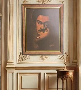 Vintage Todd Berrian Surrealist African American Art Print – Framed - Picture 1 of 2