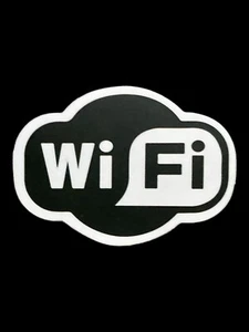 WIFI Sticker Decal 2.25”x 1.5” - Picture 1 of 1
