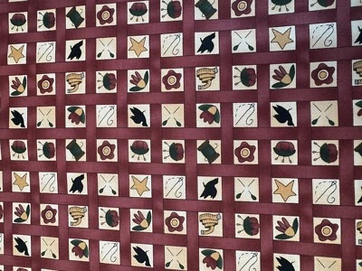 Hometown Quilts quilt fabric by Kathy Schmitz for Moda Fabrics 5793-11 red - Image 1 of 4