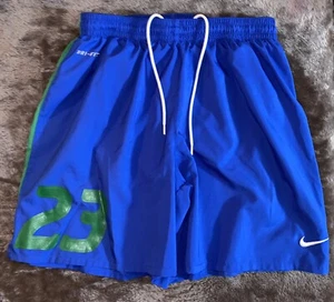Nike Dri Fit Lined Blue 23 Swim Trunks Boys Youth Medium Drawstring - Picture 1 of 7