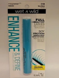 Wet n Wild Enhance & Define Megawear Mascara Clean Definition C136 Very Black - Picture 1 of 5