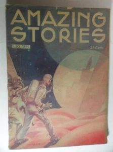 AMAZING STORIES PULP AUG 1933 F PRAGNELL FRITZ BURG SILICON EMPIRE JACK WINKS - Picture 1 of 5