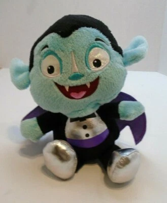 Dan Dee Dracula Vampire 8" Halloween Plush Stuffed Toy Purple Cape  - Image 1 of 4