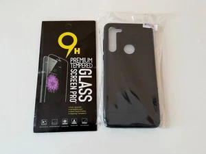 CUSTODIA TELEFONO SLIM MOTOROLA MOTO G8 FIBRA DI CARBONIO GEL E PROTEZIONE SCHERMO - Foto 1 di 2