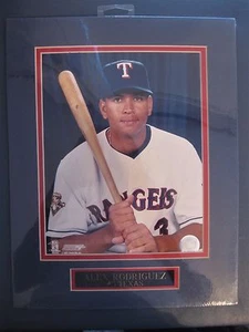ALEX RODRIGUEZ MATTED 8" x 10" GLOSSY PHOTO WITH NAME PLATE NEW SEALED MLB - Picture 1 of 1