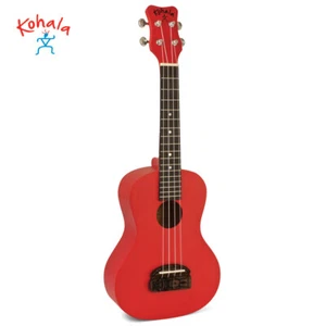 Kohala KT-SRD Tiki Series Beginner Soprano Ukulele Red Satin Finish - Picture 1 of 1