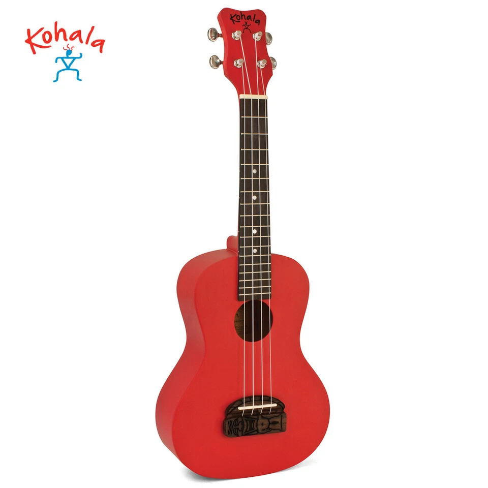 Kohala KT-SRD Tiki Series Beginner Soprano Ukulele Red Satin Finish - Image 1 of 1