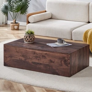 39 in Modern Fashion Texture Design MDF Coffee Table for Living Room - Picture 1 of 80