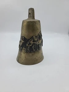 Brass Camel Bell 2lb 6 Oz 7 In Tall 4.5 In Wide - Picture 1 of 5