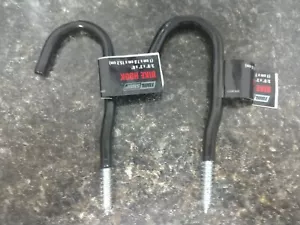 Confezione da 2 ganci avvitabili resistenti 6" appendiabiti da parete in vinile per bici (LY-7) - Foto 1 di 2