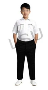Boys Sturdy Fit Full Elasticated Pull-Up School Trousers Comfortable Easy-Wear - Picture 1 of 9