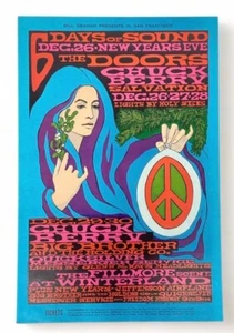 Original 1967 Bill Graham The Doors, Chuck Berry #99 Concert Poster - Picture 1 of 7
