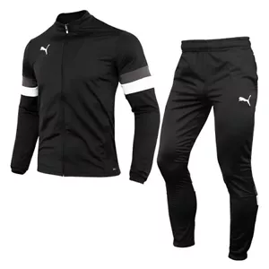 Puma TeanRise Tracksuit Men's Sports Jacket Pants Casual Suit Black NWT 65865303 - Picture 1 of 10