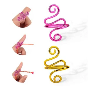Vodolo Crochet Ring,2PCS Gold Adjustable Yarn Tension Ring Crocheting Peacock... - Picture 1 of 7
