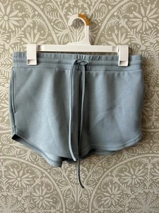 Buff Bunny Collection Blue Drawstring Shorts, size Medium High Rise - Picture 1 of 4