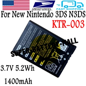 Batería USPS KTR-003 1400mAh Batería Recargable para Nueva Nintendo 3DS N3DS - Imagen 1 de 2