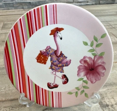 Plato Bella Casa 5 1/2" de Ganz Bar Divertido Playa Flamencos en Moda Coleccionable Foto 1 de 4