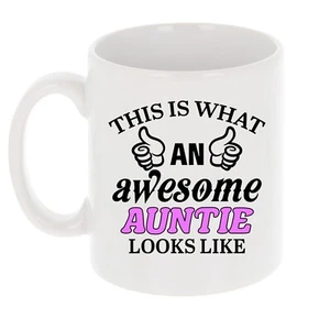 Increíble taza de tía | regalo de cumpleaños para tía | taza divertida de tía | regalo de tía - Imagen 1 de 10