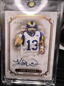 2013 Topps Museum Collection Kurt Warner Signature Series Auto /50 #SSA-KW - Picture 1 of 2