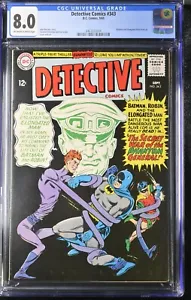 Detective Comics #343 CGC 7.0 Batman DC 1965 cubierta negra hombre alargado clásico - Imagen 1 de 2