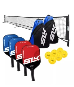 Selkirk Pro Portable Pickleball Net w/ 4 Paddles, Balls, & Carry Bags Bundle - Picture 1 of 7