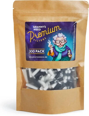 GRANNY'S WEED Granny's® Exclusive Slim Aktivkohlefilter | 300x Ø 5.9 mm Filtertips | vegan