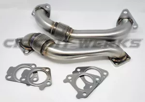 Bolt On Up Pipes 2001-2016 Chevy Silverado Diesel Duramax GM Sierra Turbo 2500 - Picture 1 of 3