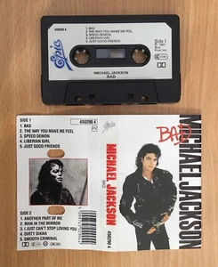 🌟MICHAEL JACKSON🌟CASSETTE ALBUM🌟BAD🌟1980’S🌟KING OF POP🌟UK🇬🇧SELLER🌟 - Picture 1 of 8
