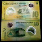 Nicaragua 10 Cordobas 2007 Polymer Banknote World Paper Money UNC Currency