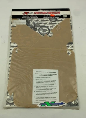 N-Style N01-155 Precut Clear Number Plate Background 96-98 Suzuki RM125 RM250 - Image 1 of 2