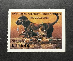 WTDstamps - 1995 ILLINOIS - State Duck Stamp - Mint OG NH - Picture 1 of 2