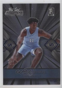 2021-22 Wild Card Alumination Blue Foil 5 Stripe /50 Day'Ron Sharpe Rookie RC