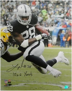 Latavius Murray Hand Signed Autographed 16x20 Photo Oakland Raiders 1066 Yards - Picture 1 of 2