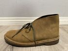 Clarks Shoes Mens Size 9 Bushacre Brown Suede Chukka Ankle Boots 15522
