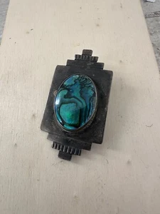 Vintage A.Mapion Signed Sterling Mexican Modernist Brooch - Picture 1 of 8