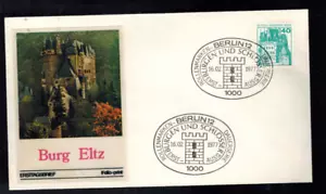 GER-1106*1977 Berlin Germany -Castles & Palaces -Burg Eltz Cachet w Fancy Cancel - Picture 1 of 2
