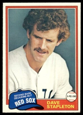 1981 O-Pee-Chee Dave Stapleton Boston Red Sox #81 - Image 1 of 2